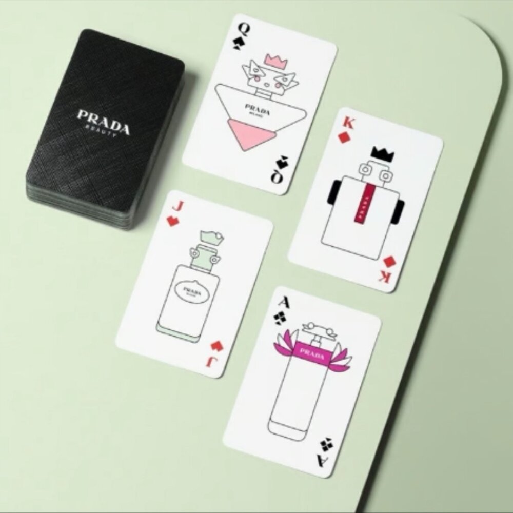 RARE Limited Edition- Prada Beauty Poker Playing Cards Full Deck NEW